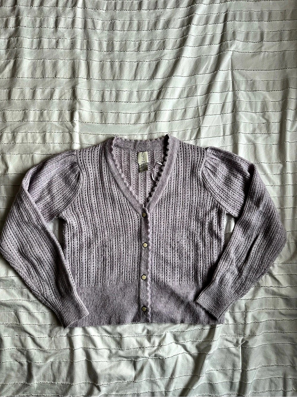Joie Pointelle Knit Cardigan